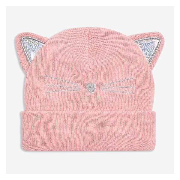 Toddler Girls' Cat Beanie - Pale Pink